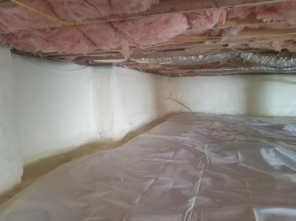 Crawl space encapsulation with closed-cell spray foam for Attic Insulation in Hondo