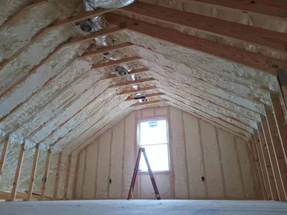 Spray foam roofing application for Crawl Space Insulation project in Hondo